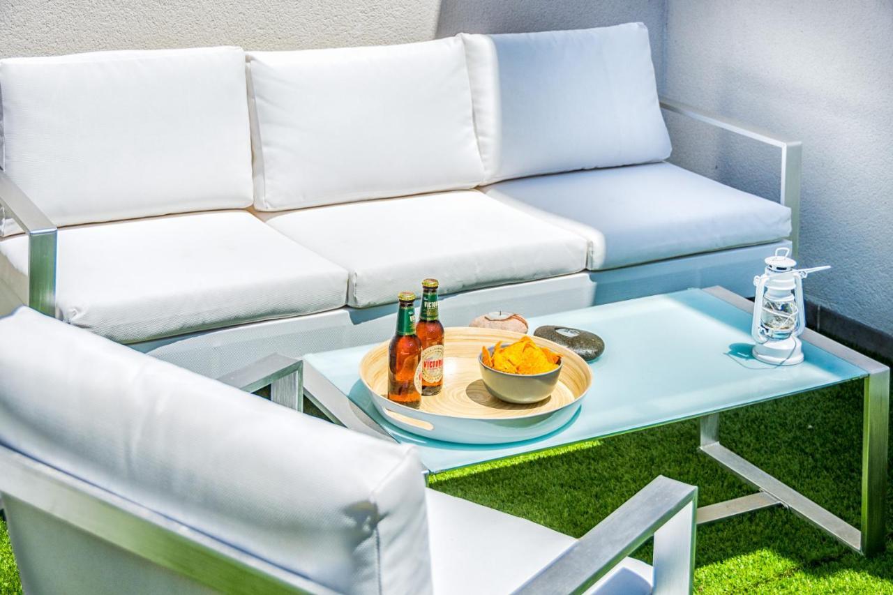Ferienwohnung Atico Con Terraza Ac 1Hab En El Centro Y Piscina Comunitaria Málaga Exterior foto
